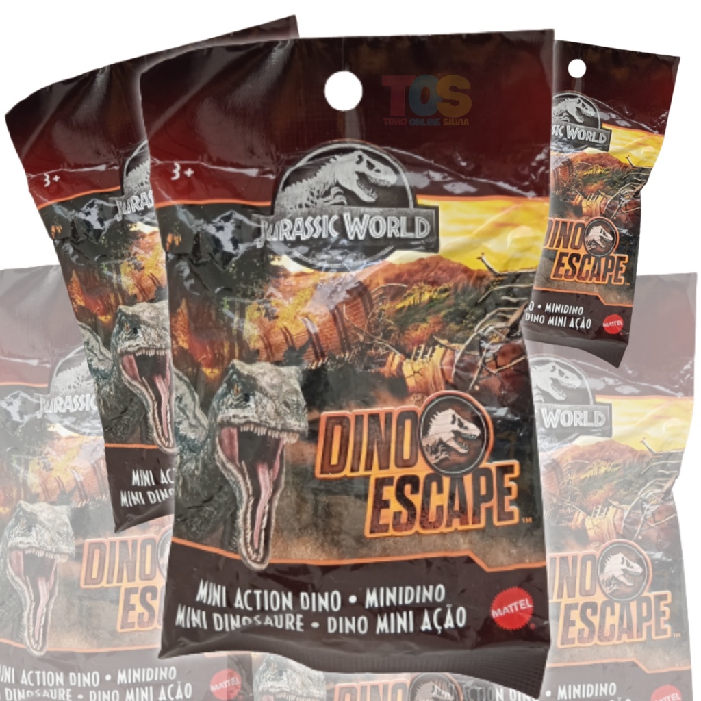 MINI ACTION DINO ESCAPE JURASSIC WORLD MAINAN ANAK 3+ ORIGINAL MATTEL