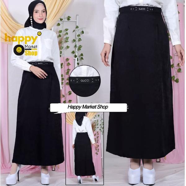 lab30 Rok Gucci Wanita Rok Kerja, Rok Magang, Rok Santri Muslimah Fashion Terkini Bisa COD Dapat di 