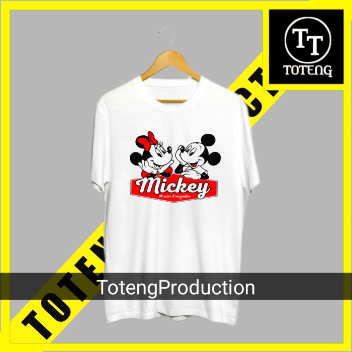 TSHIRT SHIRT baju kaos DISTRO MICKEY MOUSE couple pria wanita