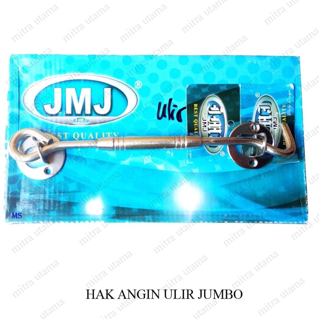 Hak angin Bulat / Ulir Jumbo Chrome 8" / Penahan Jendela / Pengait Jendela JMJ/buah