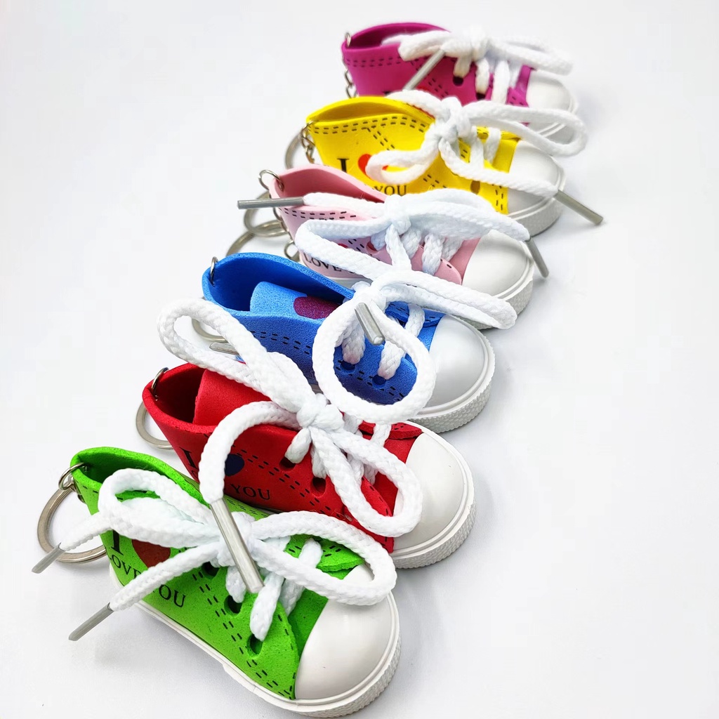 Aksesories kunci Model sepatu Mini sneakers Keychain Standar Motor Sepeda YS003