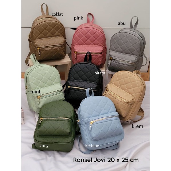 Ransel Jovi Tas Ransel Wanita Bordir