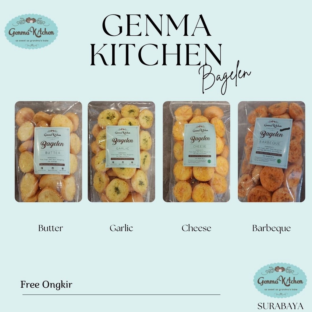 

Bagelen by Genma Kitchen / Bagelen Kering / Oleh-oleh Surabaya / Bagelen Premium