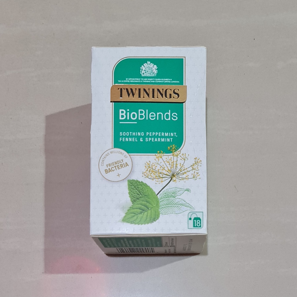 Twinings BioBlends Soothing Peppermint Fennel &amp; Spearmint Tea 18 x 2 Gram