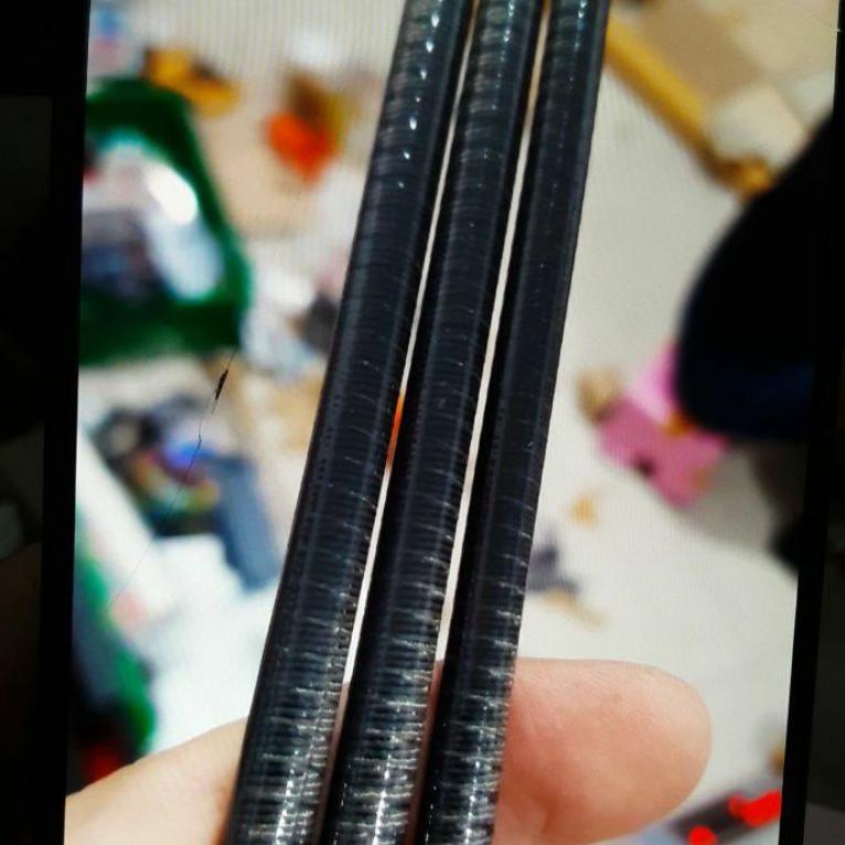 BEST SELLER Blank joran hollow bahan carbon 90 cm ulir kasar label putih