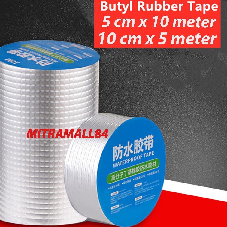 HARGA GROSIR Lakban Aluminum Foil Waterproof Lakban Anti Bocor Anti Air Lebar L 5cm P 10meter Tebal 