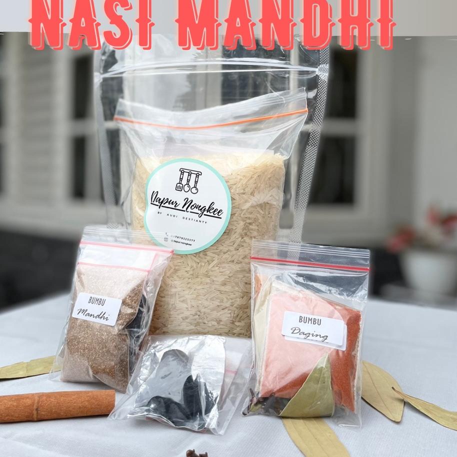 

♙ Nasi Mandhi | Beras Basmati 1kg dengan Bumbu Nasi Mandhi | Nasi Mandhi Instan ➮