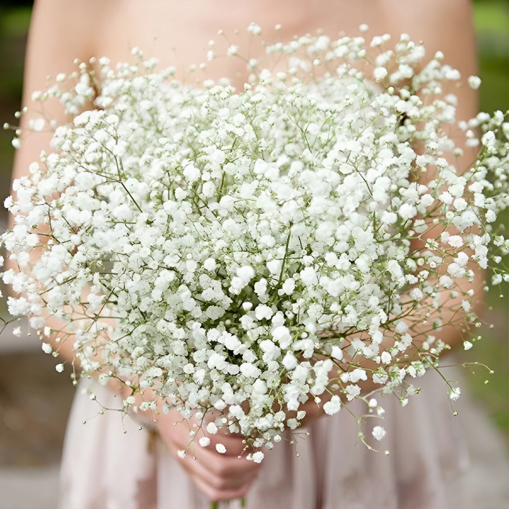 [Unggulan] 1 Pc Putih Pink Biru Baby's Breath Sutra Plastik Gypsophila Artificial Flower Wedding Arrangement DIY Karangan Bunga Dekorasi Rumah