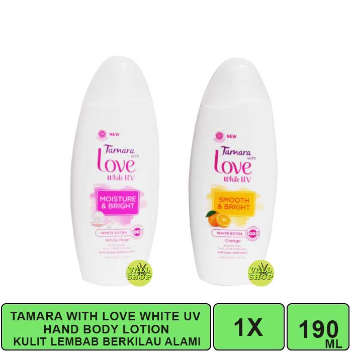 HAND BODY LOTION TAMARA WITH LOVE WHITE UV 190ML