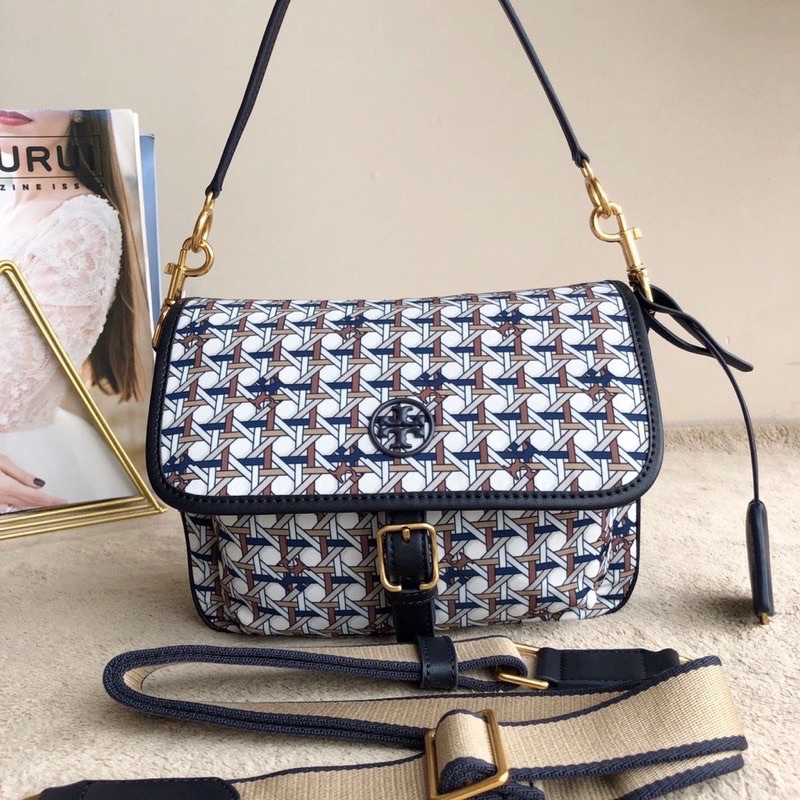 Tas Wanita Tory Burch Piper Printed Crossbody IN Gemini Link Bag 74656 80486 74464