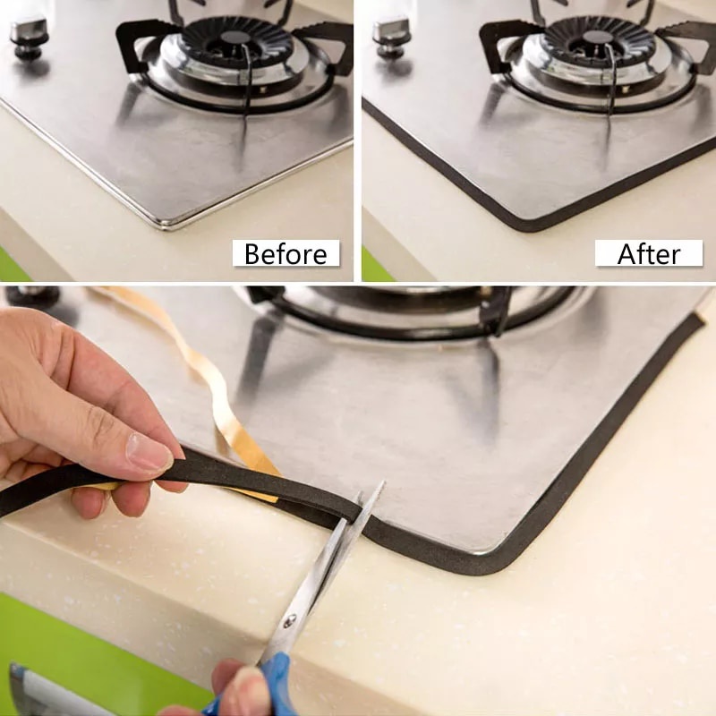 Tape Strip Segel Celah Jendela / Pintu Bahan Karet Kedap Suara Anti Debu Panjang 2m