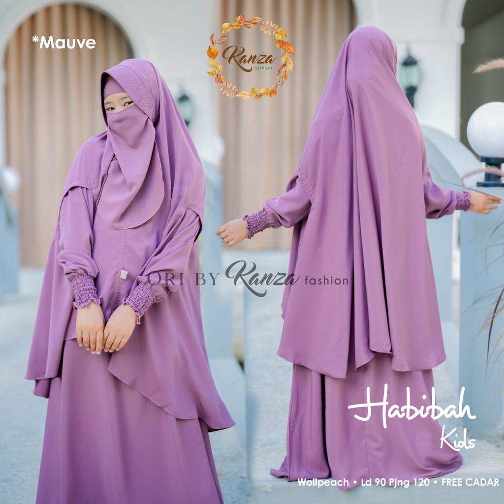 Habibah Kids Gamis Anak Muslim Original Produk By Kanza Fashion