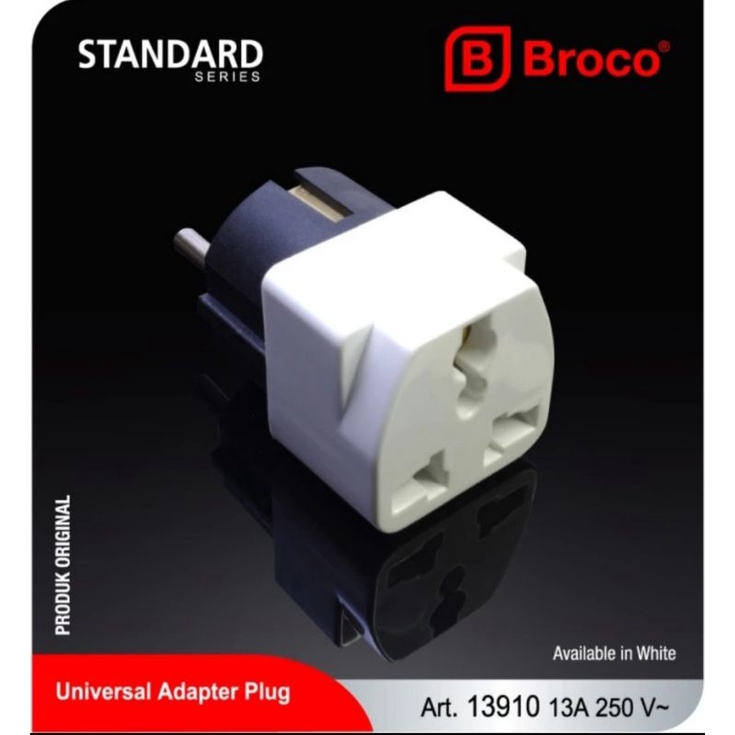 Broco 13910-55 (B) Over Steker Universal Original / Adaptor Plug / Penyambung Steker / Steker Sambun