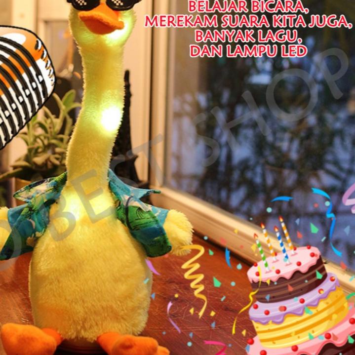 ♞ [TOKO BEST SHOP]Dancing Duck Bebek/Mainan boneka Bebek Duck Goyang Gerak Joget Joged Menari Bentuk