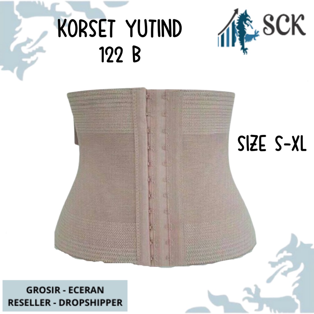 KORSET Pengecil Perut YUTIND 122 B PENDEK PENGAIT / Stagen Pelangsing Wanita Pasca Melahirkan - sckmenwear GROSIR