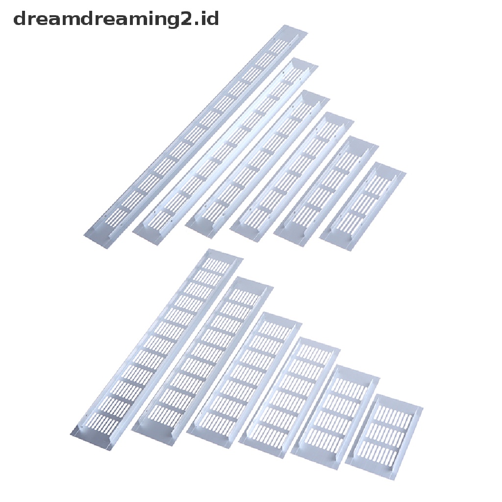 (dream) 1pc Aluminium Alloy Lubang Angin Berlubang Lembaran Ventilasi Udara Plat Lubang Kisi-Kisi Ventilasi.