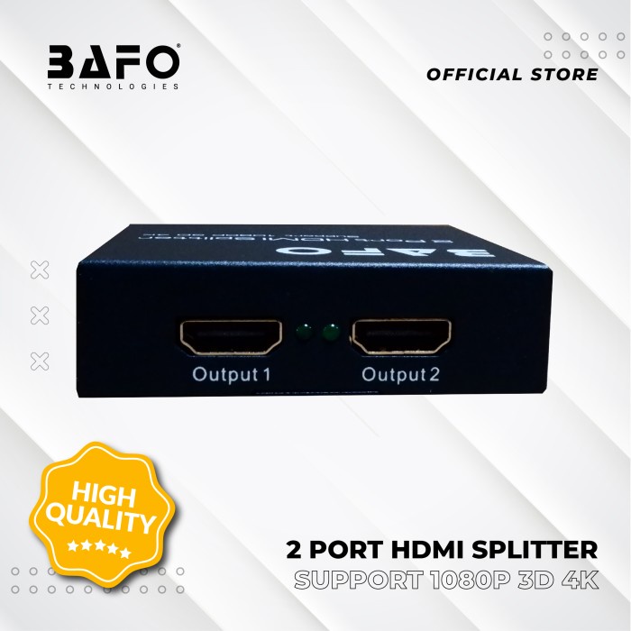 HDMI Spliter 2port BAFO / Splitter 2 port