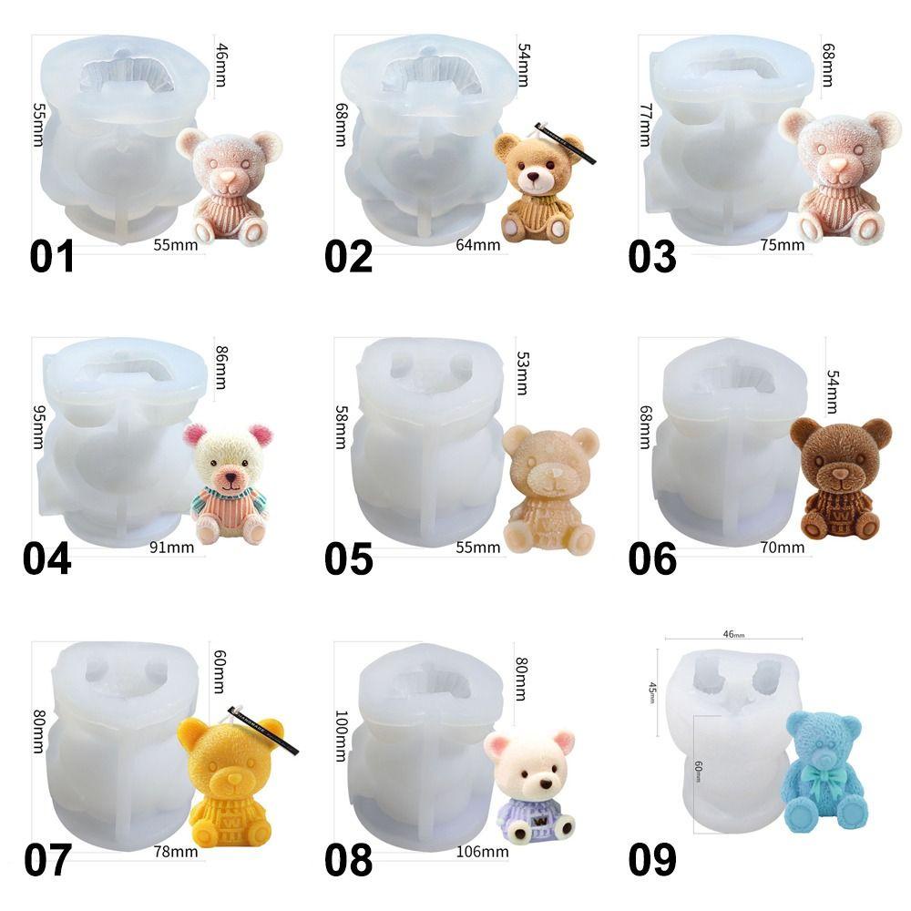 Solighter Bear IceCube Mold Reusable Bars Coffee Ice Mold Cetakan Es Krim Tanpa Bau Bentuk Es Batu