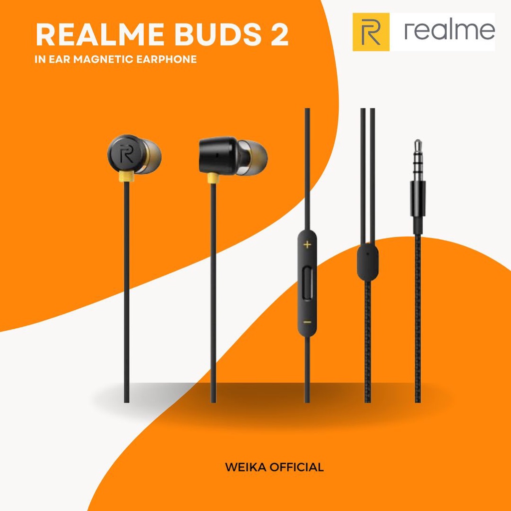 Realme Buds 2 In-Ear Earphone Magnetic Headset Handsfree