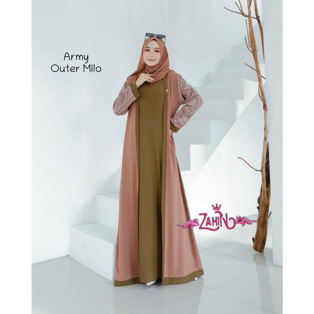 Random Terrbaruu ABAYA HAURA BRUKAT ORI BY ZAHIN / GAMIS POLOS OUTER BRUKAT FASHION TERBARU 2 WARNA 