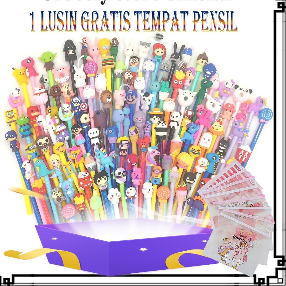 

Paling Hemat 1 SET PULPEN GEL MOTIF FREE TEMPAT PENSIL TRANSPARAN UNICORN PP28A