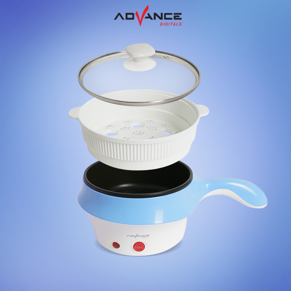 Advance Panci Elektrik Serbaguna C18 Warmer Steamer 1.5L Electric Cooking Pot Bergaransi 1 Tahun