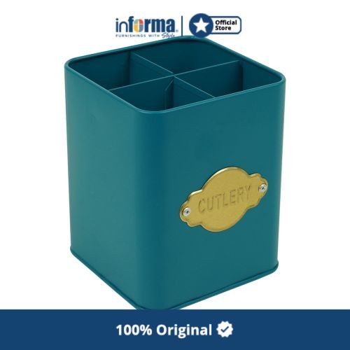 Sfr Informa Tempat Sendok - Cutlery Holder W/ Dividers Pine Teal