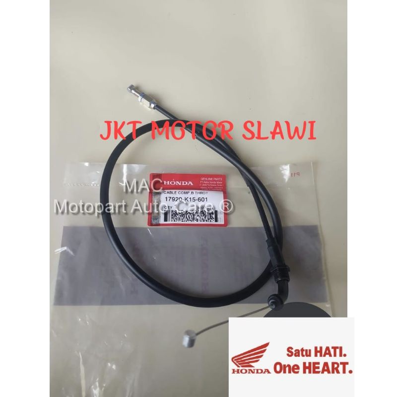 17920 k15 601 kabel gas bawah  cb 150 r led versi 3 asli honda