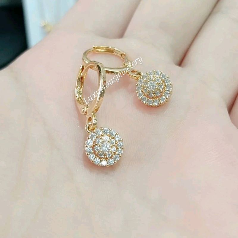 Anting Rhodium klip Juntai