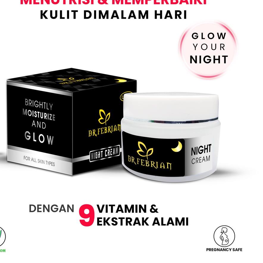 ♢ Night Cream Dr febrian ❀