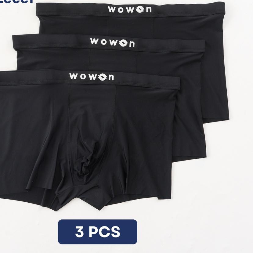 ➫ Wowon Men Boxer - Celana Dalam Pria - Zero Gravity Feel - 3 Pcs ❃