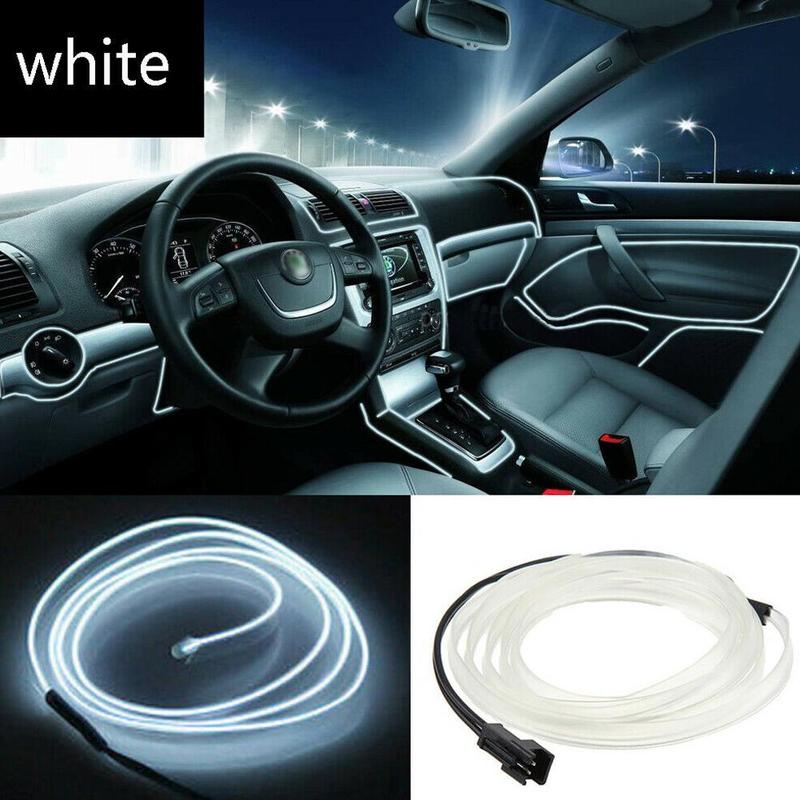 5m Mobil Suasana Interior Lampu 12V Mobil Fleksibel Cahaya Dingin Strip Lampu Dashboard Interior Mobil Led Strip Lampu H