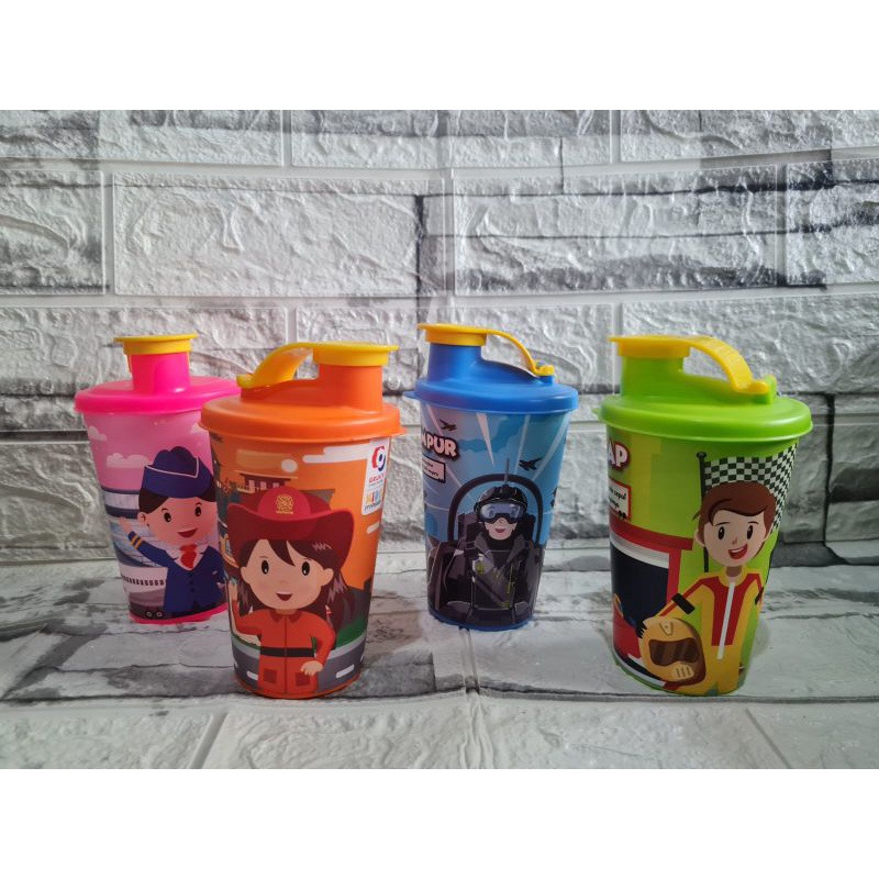 GELAS MINUM MINI FUN BIGGY BOTOL MINUM ANAK PROFESI TUMBLR BIGGY SOUVENIR ULANG TAHUN