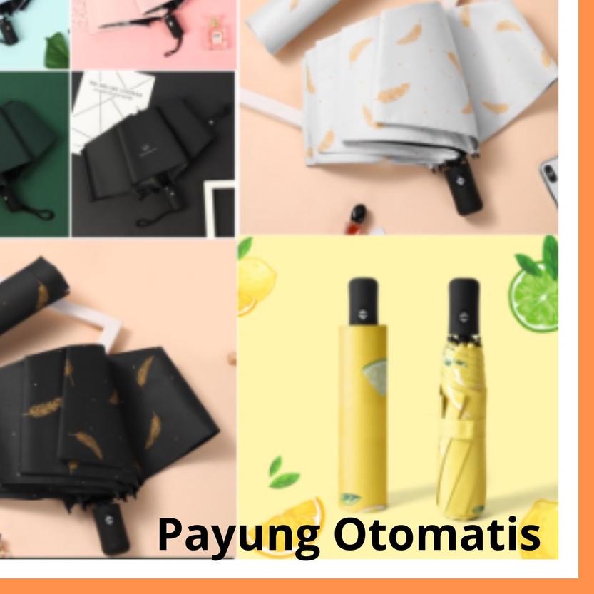 ☏ Payung Lipat Otomatis Buka Tutup Lipat Tiga Anti UV Kokoh PREMIUM ✱