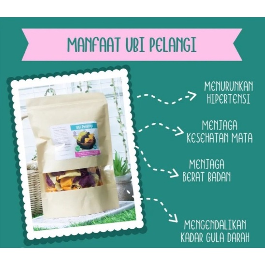 

keripik ubi pelangi 70 gr sehat
