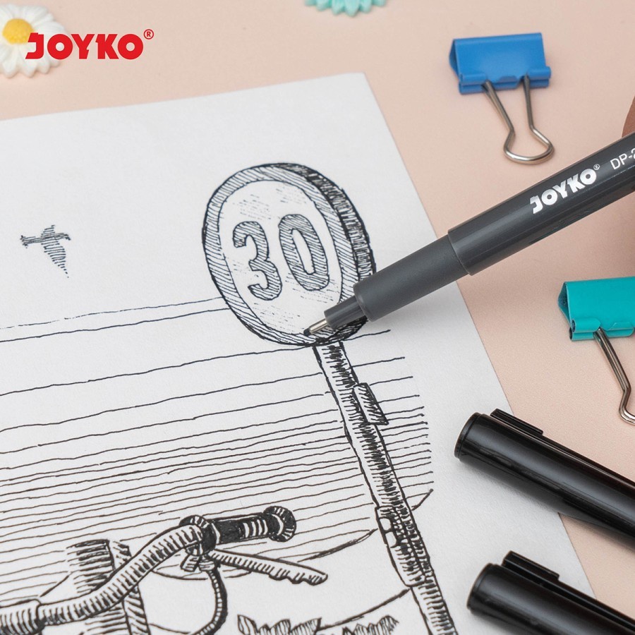 

ECER Drawing Pen JOYKO DP298-B0.5mm 1pcs/Pen Pulpen Waterproff 0.5mm