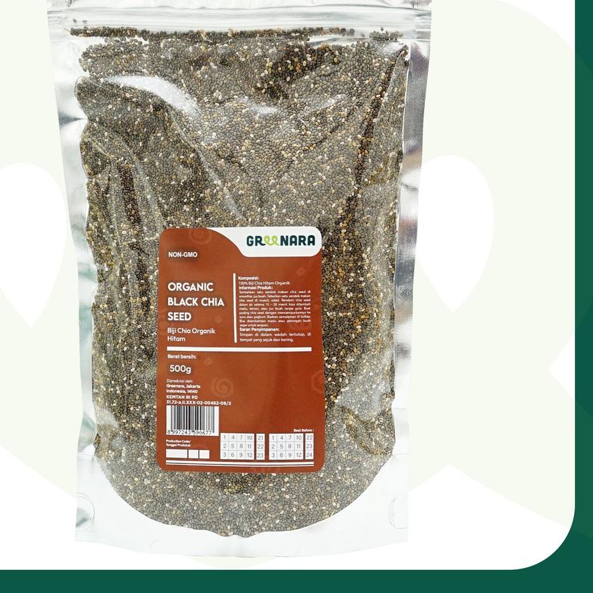 

♪ Organic Black Chia Seed 500gr / Chiaseed Hitam Organik ♚