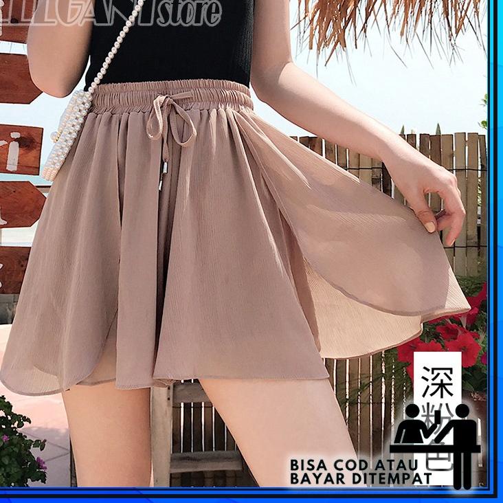 Mau? Celana rok pendek mini wanita perempuan cewek cewe pendek selutut korea kekinian