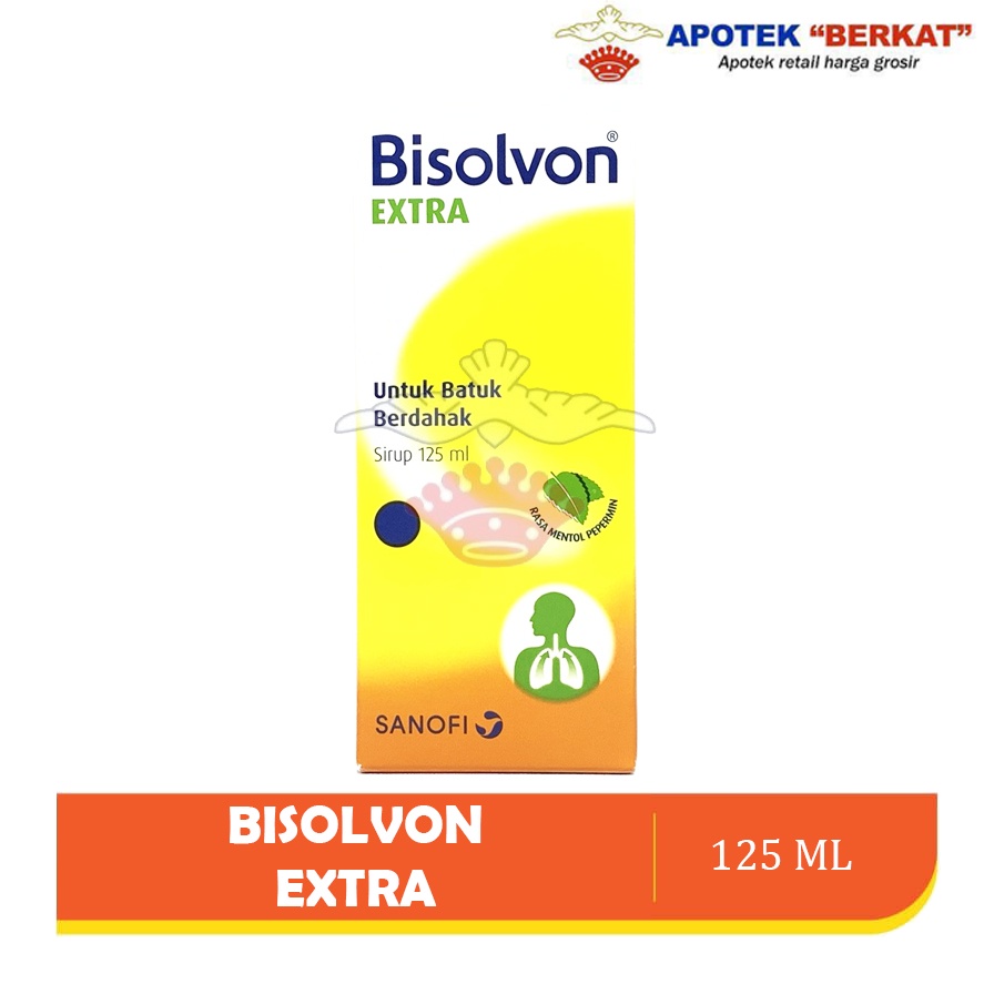 BISOLVON EXTRA (PEPERMINT) 125 ML / OBAT BATUK