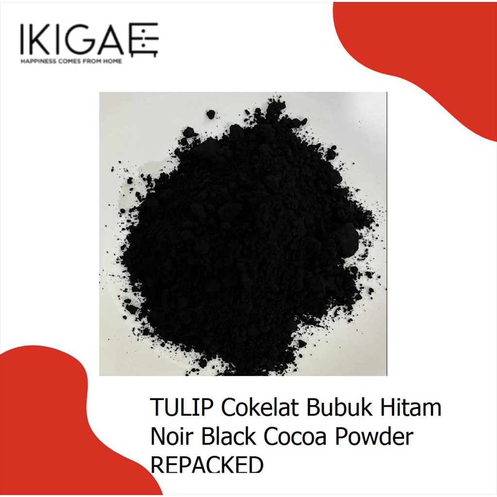 TULIP NOIR BLACK COCOA POWDER/ COKELAT BUBUK HITAM REPACKED