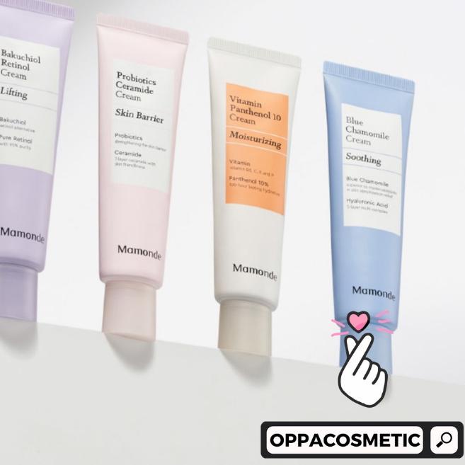 ➺ Mamonde Probiotics Ceramide Cream 20ml | Bakuchiol Retinol Cream 20ml | Blue Chamomile Cream 20ml 