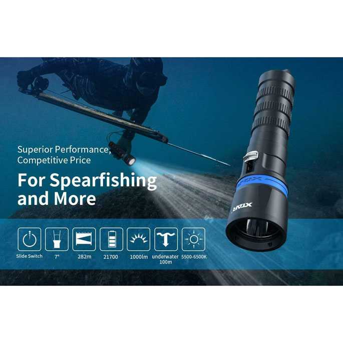 Senter Menyelam Diving Waterproof LED CREE XP L2 1000 Lumens DS1