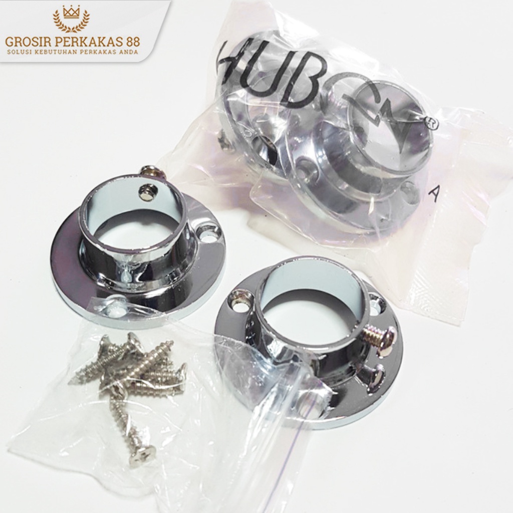 Bracket Pipa Braket Pipa 1 inch Gantungan Baju Gorden