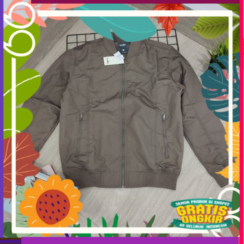 jaket parasut cole pria terbaru original / slim reguler fit