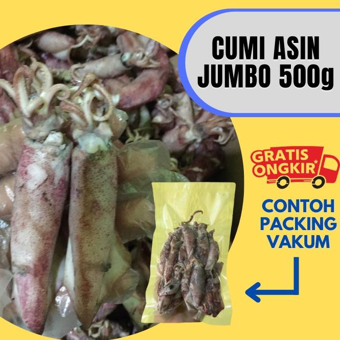 

✺ Cumi Asin Fresh Size JUMBO 500 Gram ☎