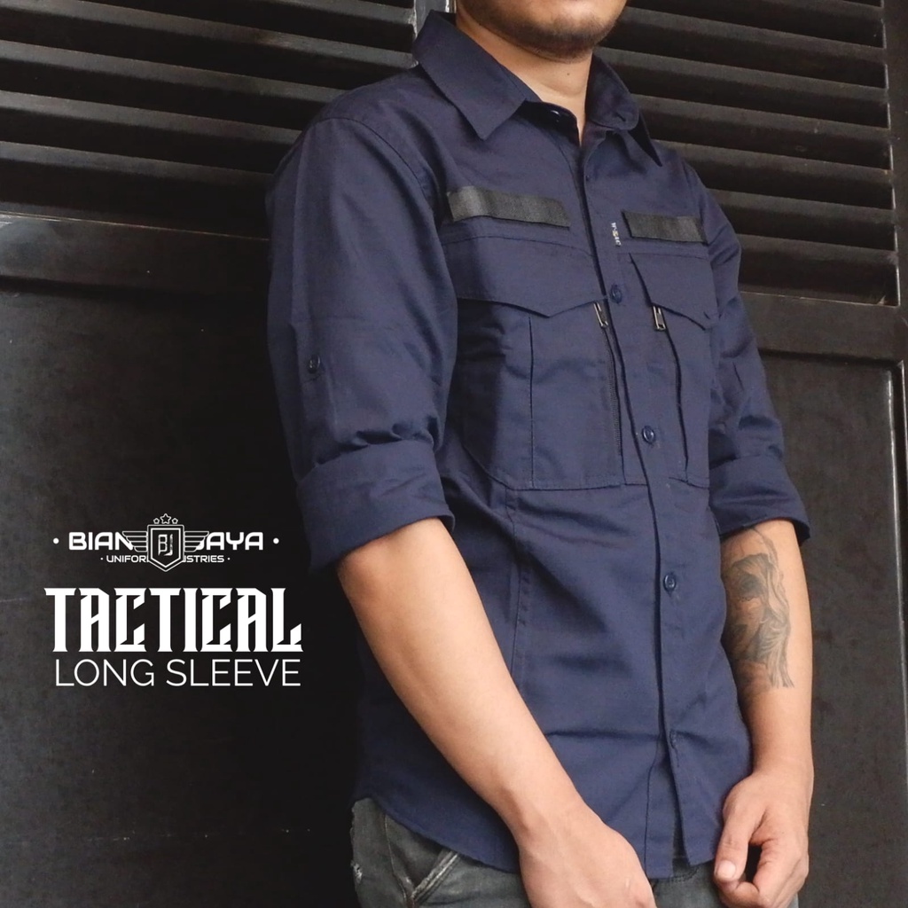 W-tac Kemeja Tactical Pria Lengna Panjang Ripstop Baju kemeja Lapangan Outdoor Terbaru