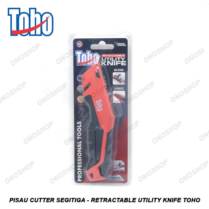 

Cutter Pisau Cutter Segitiga - Retractable Utility Knife Toho