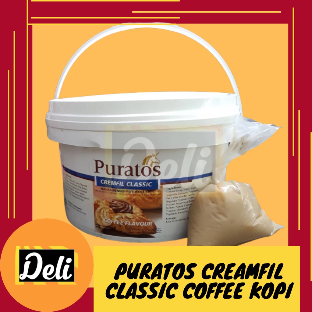 

Puratos Creamfil Classic Isian Filling Coffee Kopi Repack Timbangan 250gr