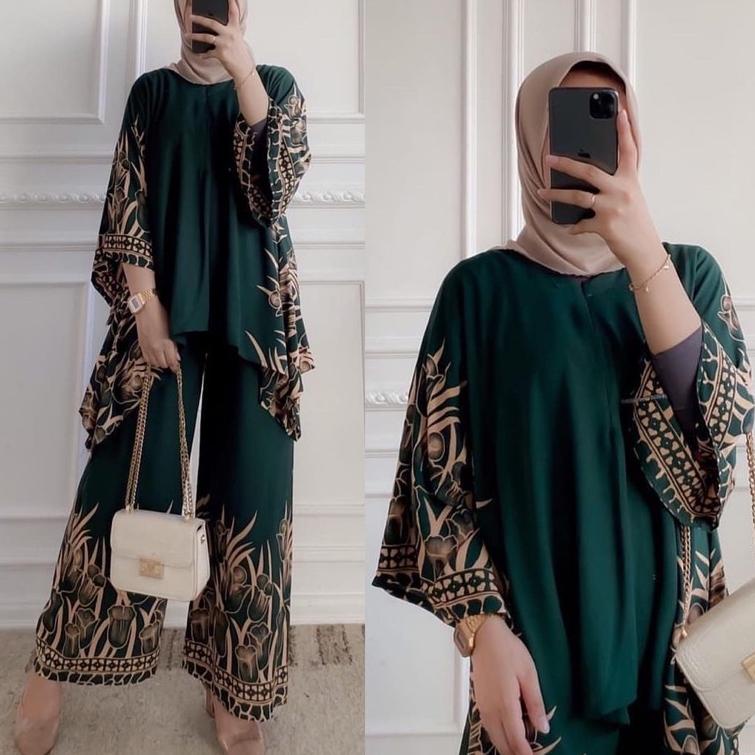HARGA BERSAHABAT Madhumati.id Setelan Sekar Jumbo Set Big Set Waka Waka Rayon Jumbo LD 140 One Set J