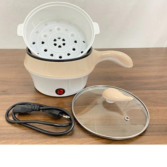 ☜ (TEFLON) PANCI LISTRIK SERBAGUNA + STEAMER KUKUS ►